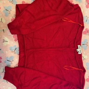 Cropped Knitted Sweater